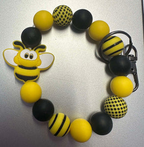 Bee Silicone Wristlet