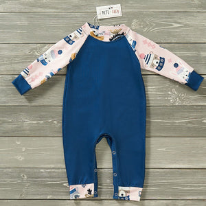 Cozy Forest Friends Boys Romper