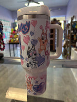 Load image into Gallery viewer, Bluey Valentine Be Mine 40 Oz Tumbler
