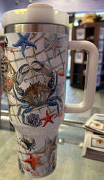 Load image into Gallery viewer, No Crabby Attitudes Crab 40 Oz Tumbler
