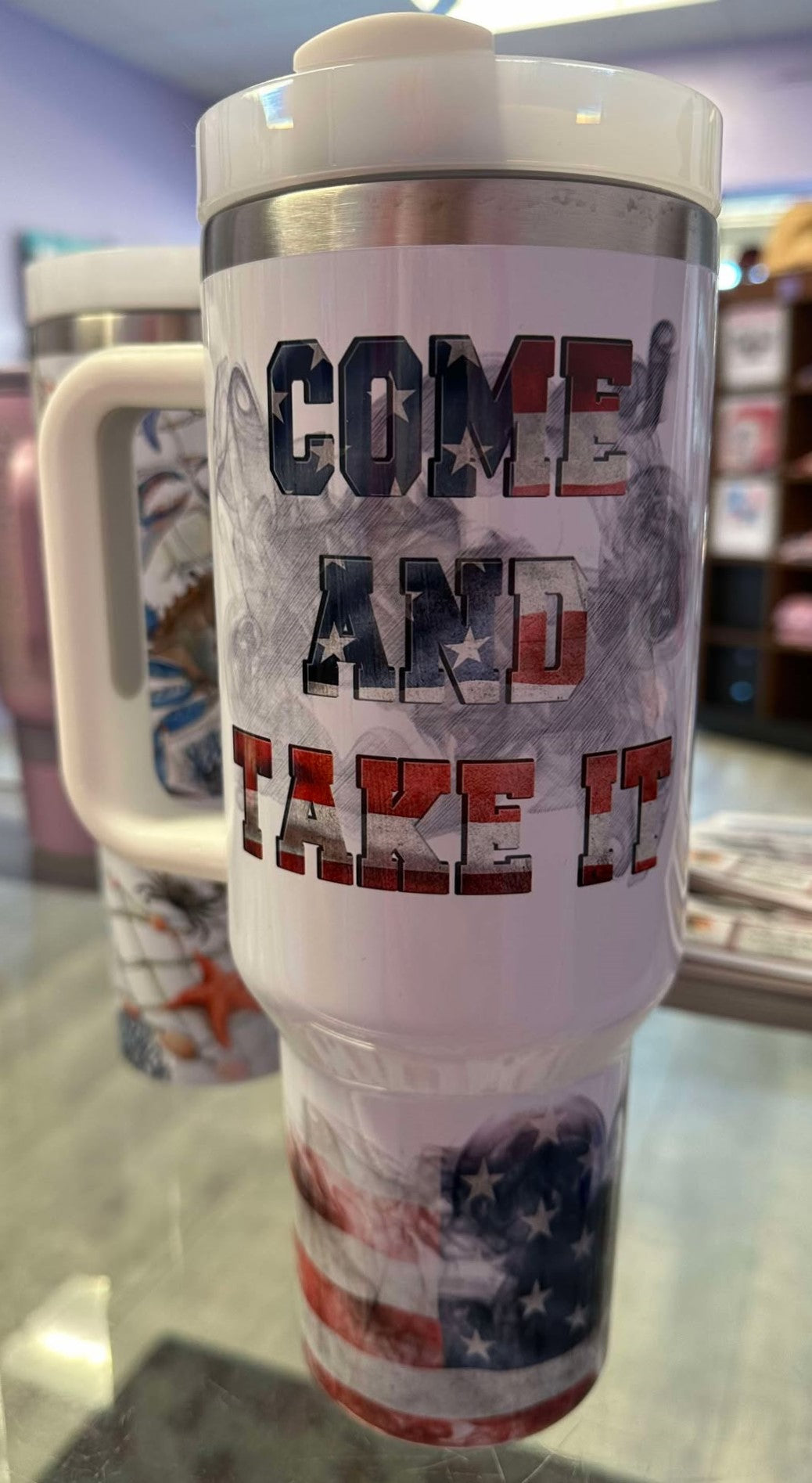 Come and Take It 2nd Amendment 40 Oz Tumbler