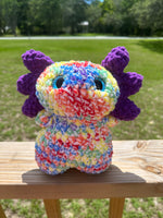 Load image into Gallery viewer, Rainbow Axolotl Crochet
