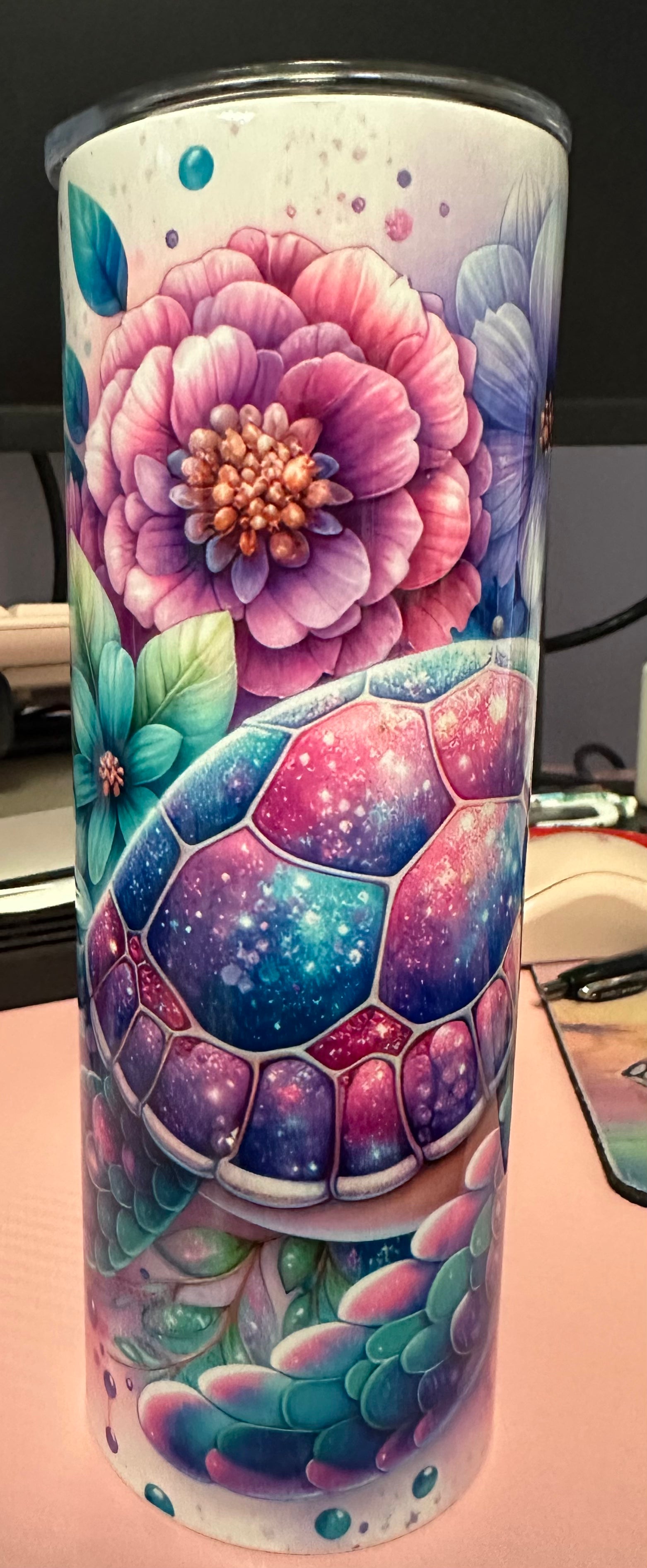 Watercolor Sea Turtle Tumbler