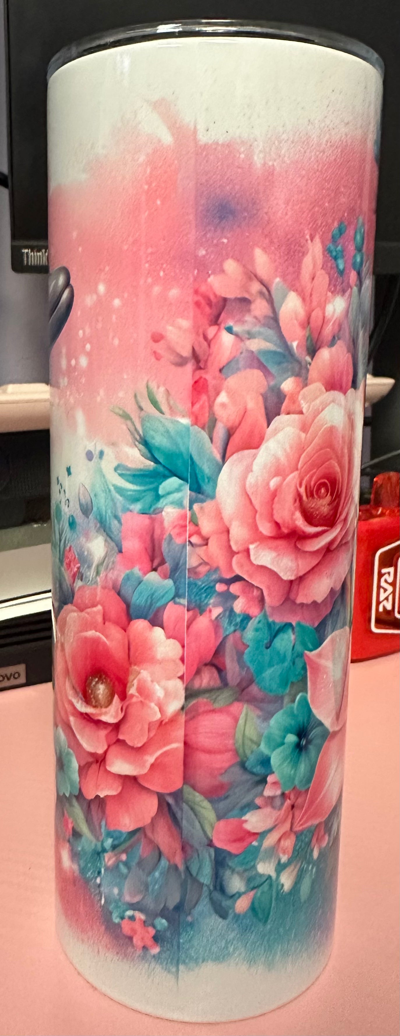 Floral Dolphin Tumbler