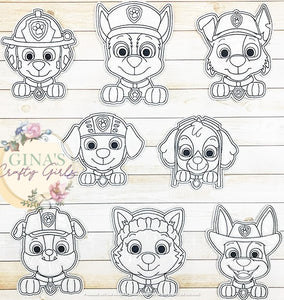 Paw Patrol Coloring Doll Set