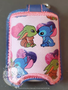 Stitch and Baby Yoda Hand Sanitizer Holder