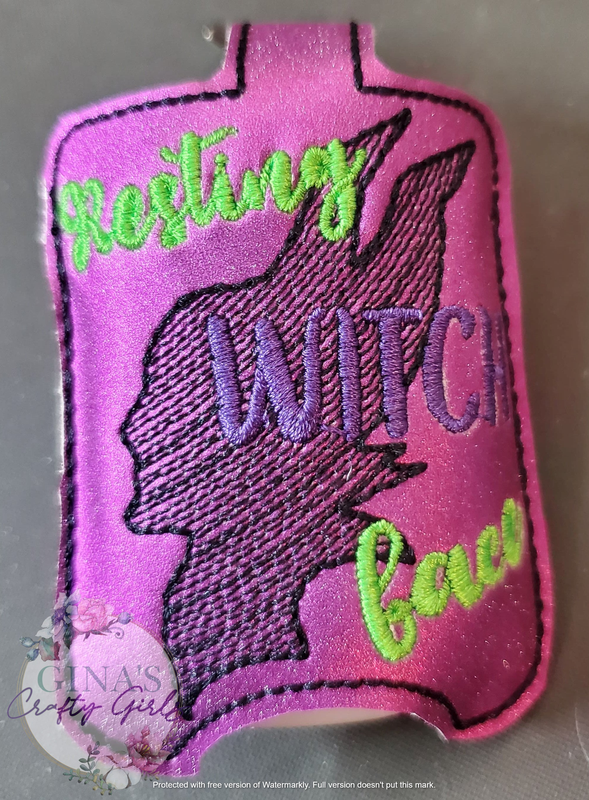 Maleficent Resting Witch Face Hand Sanitizer Holder