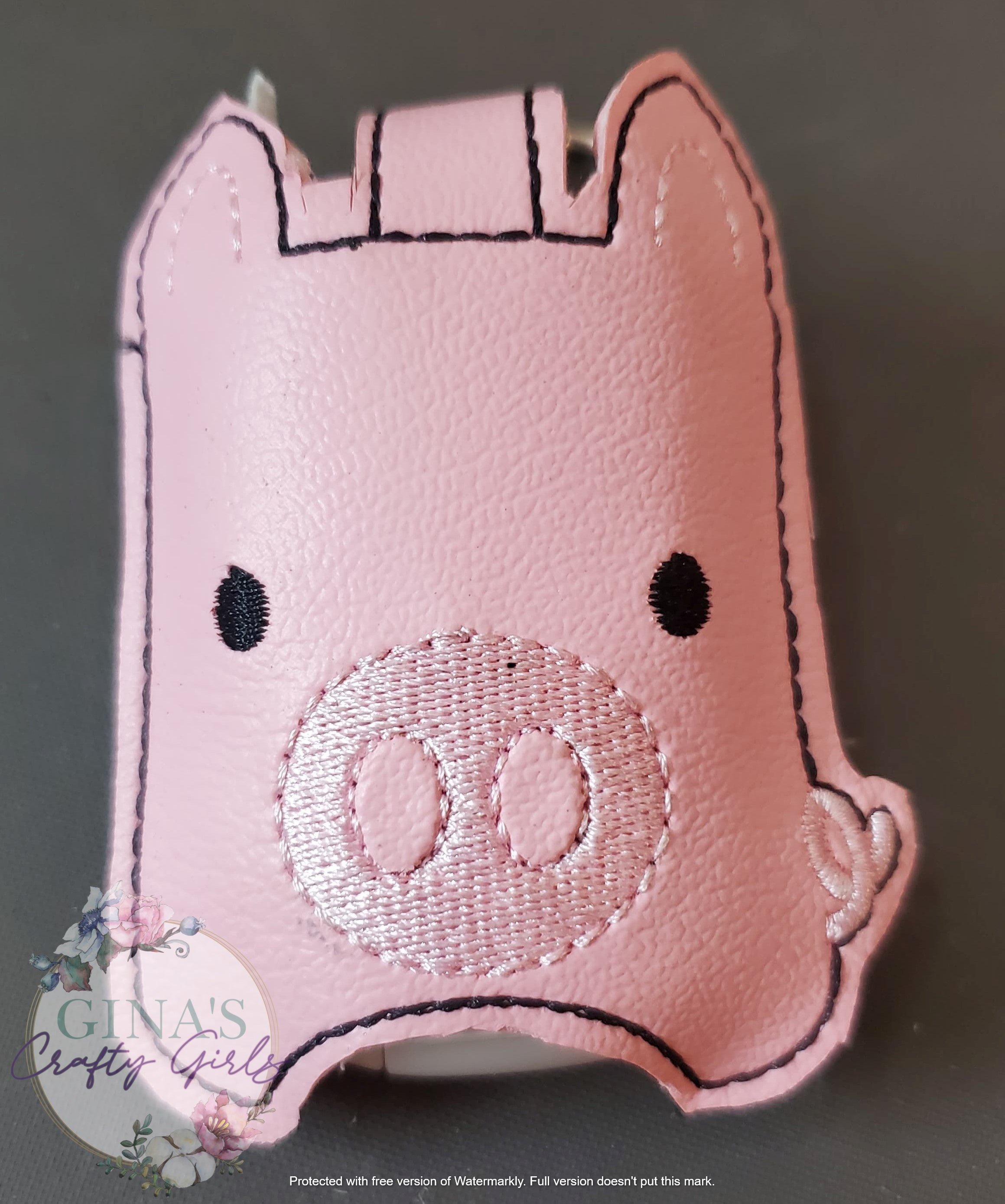 Pig Hand Sanitizer Holder