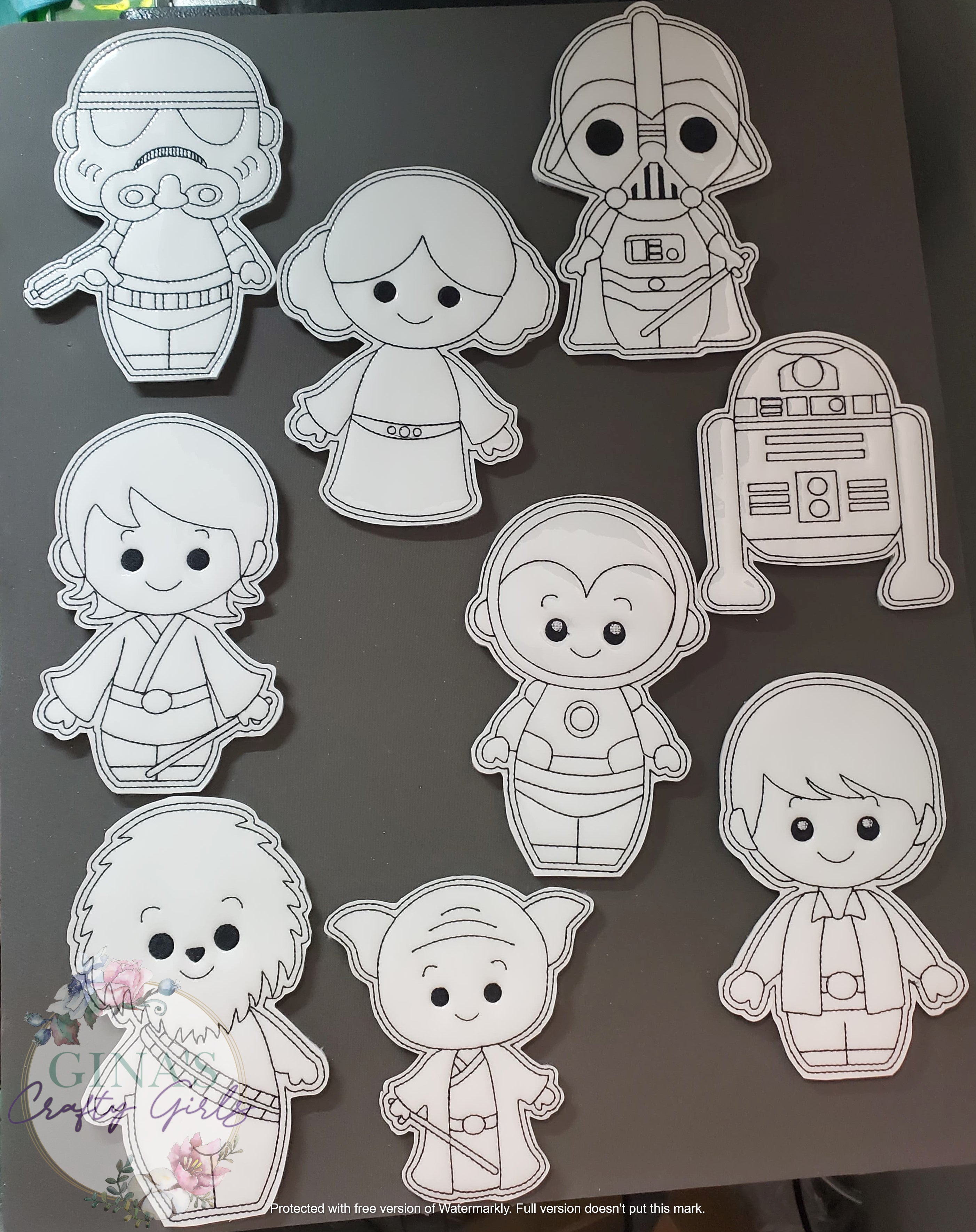 Star Wars Coloring Doll Set