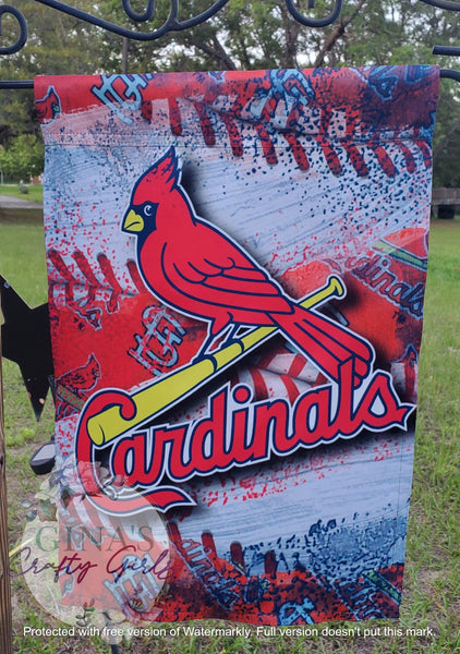 STL Cardinals Baseball 12 x18 Double Sided Garden Flag – Gina's Crafty Girls