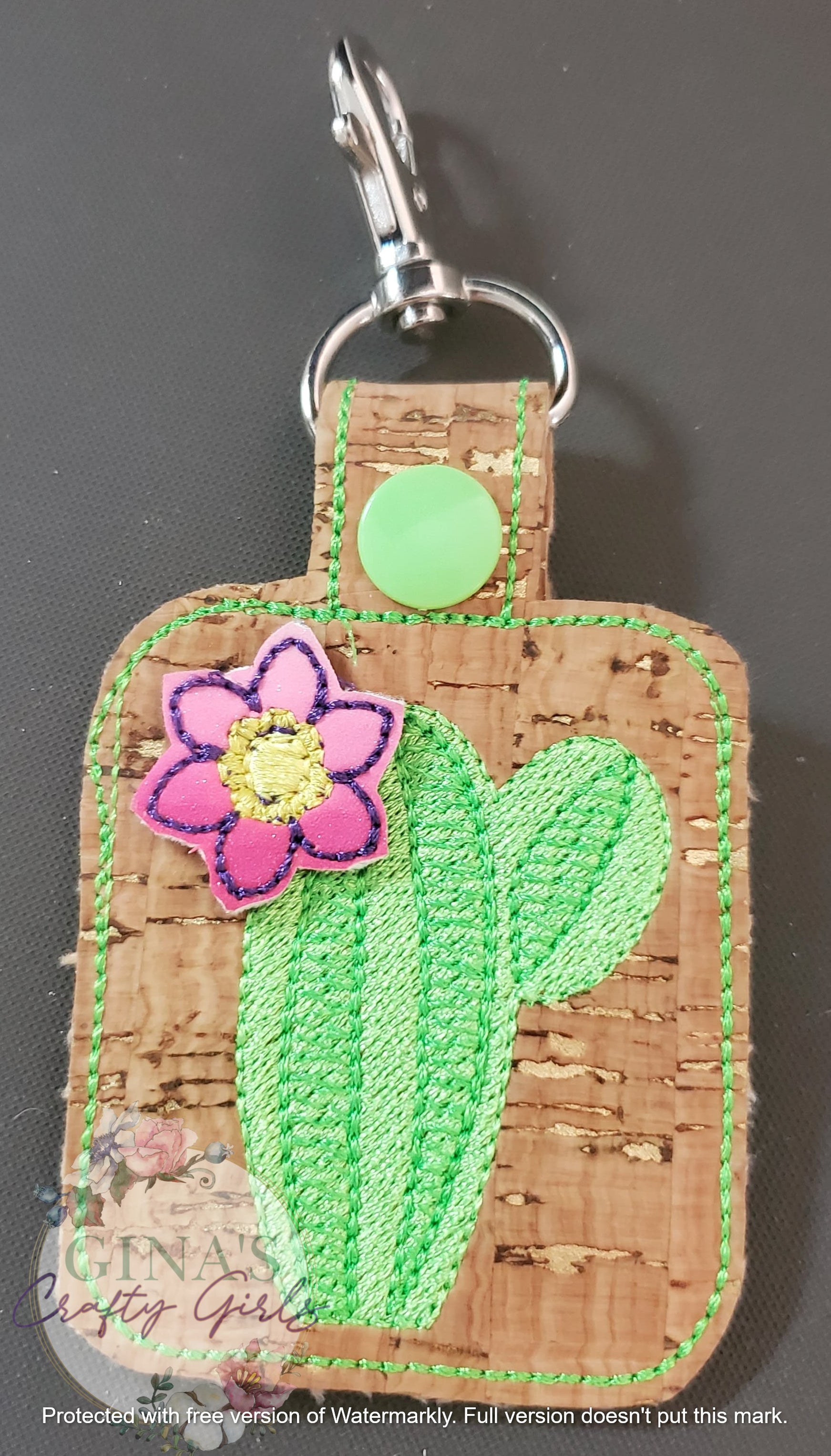 3D Cactus Keyfob