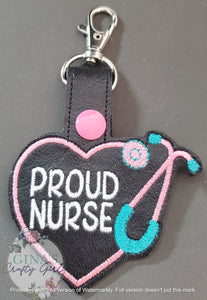 Proud Nurse Keyfob