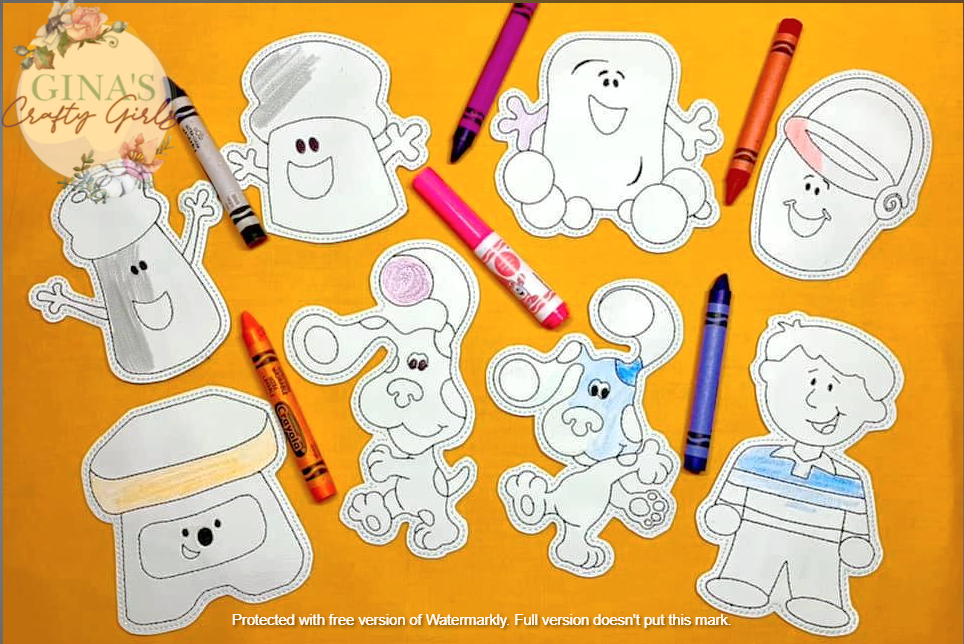 Blues Clues Coloring Doll Set